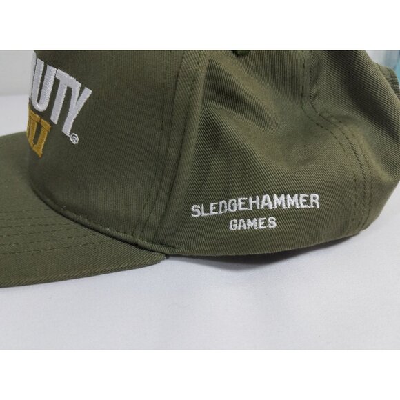 Call Of Duty Baseball Cap WWII COD Sledgehammer Games Adjustable Army Green - Picture 4 of 9